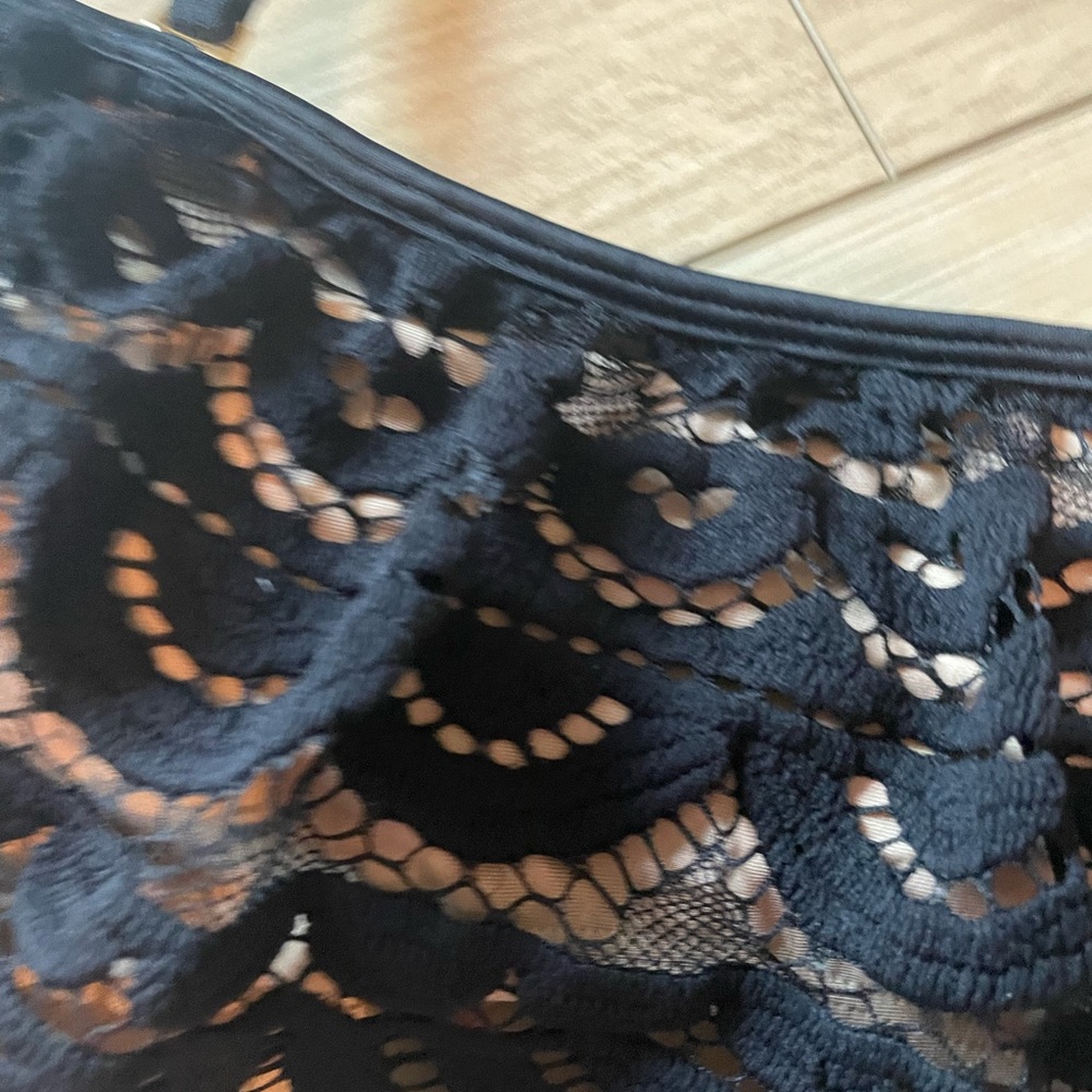 Pilyq Lace Flutter Bandeau Bikini NWOT Festival Top Boho top - Picture 5 of 7